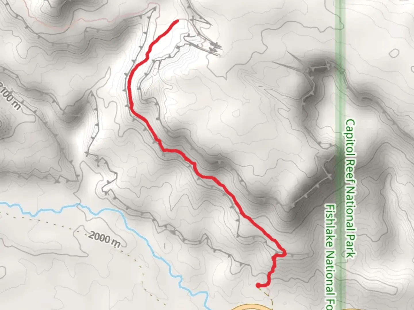 An image depicting the trail Meeks Mesa Trail and its surrounding area.