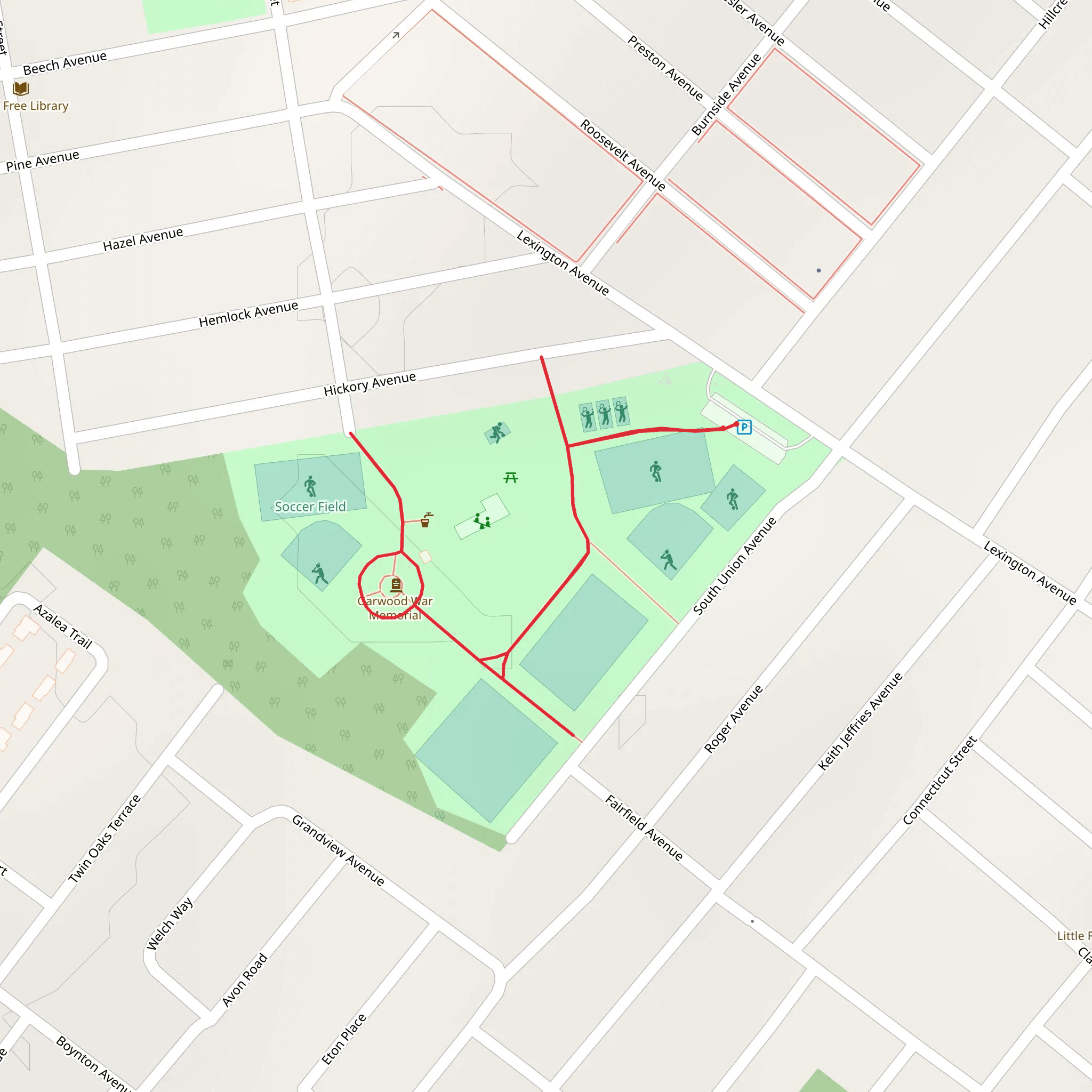 Unami Park Walk mobile static map