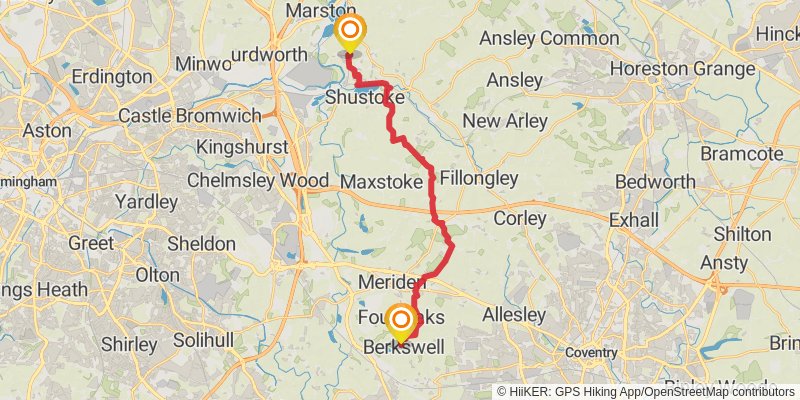 Middleton in Teesdale to Dover Walk stage 22 Map