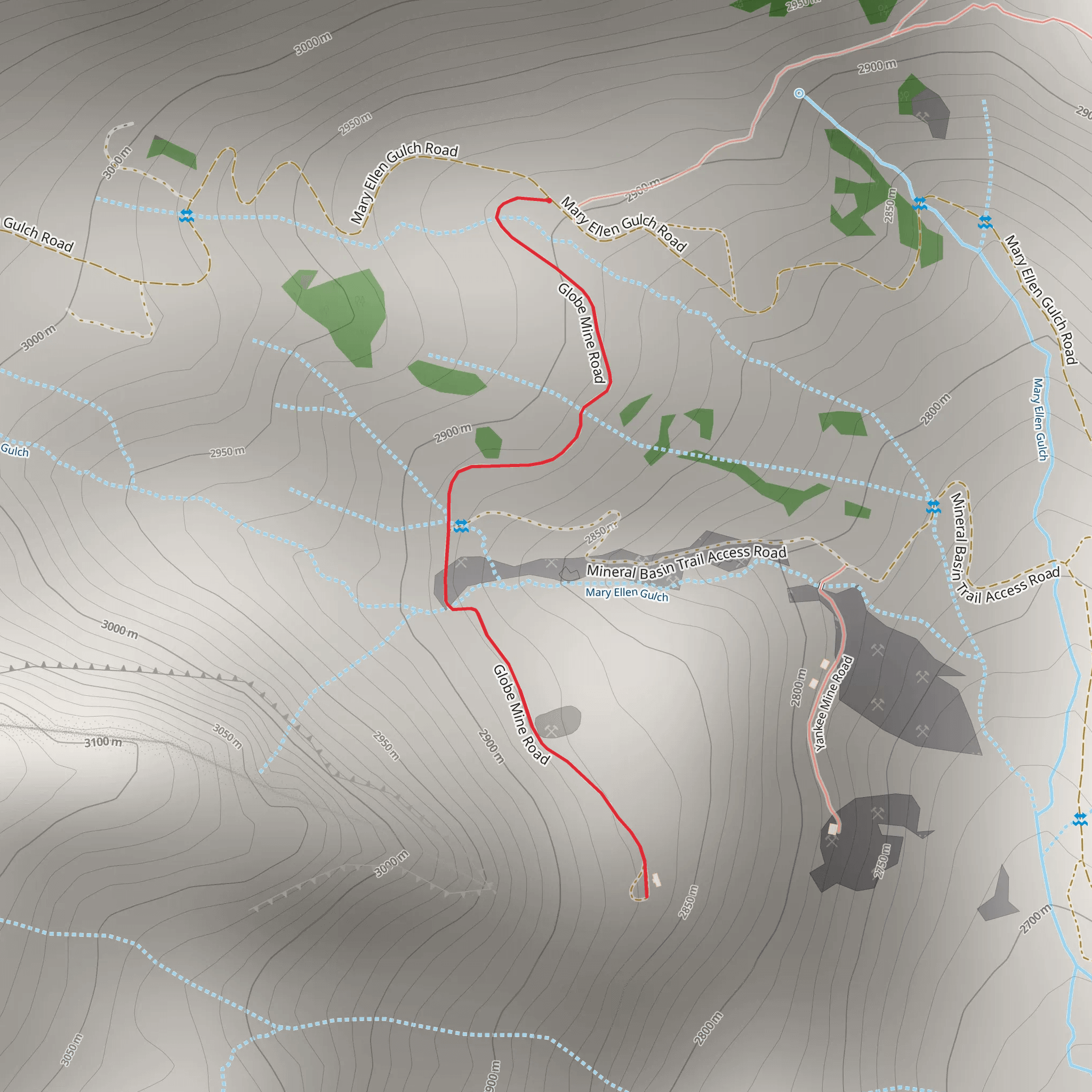 Mary Ellen Gulch mobile static map