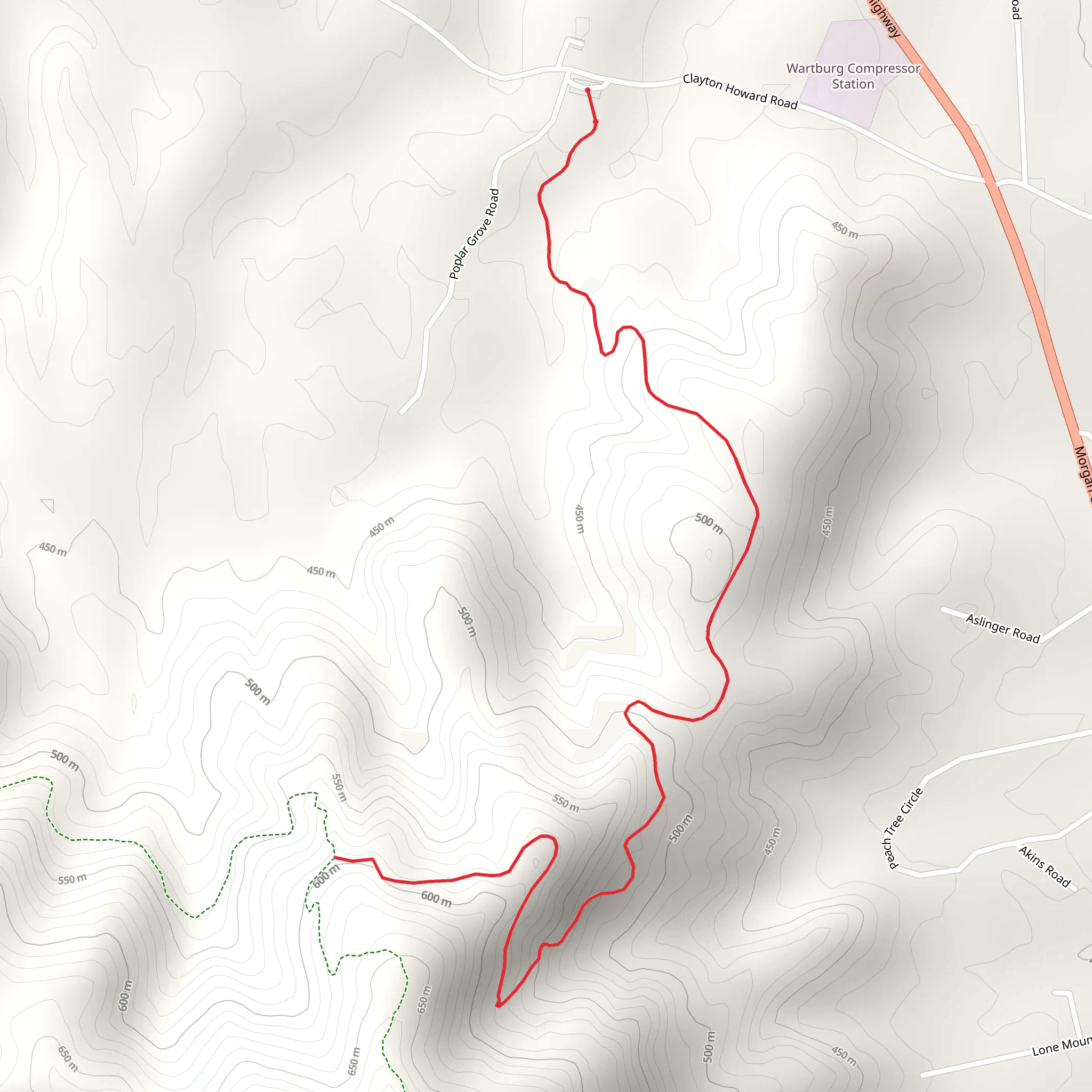 Lone Mountain State Forest Walk mobile static map