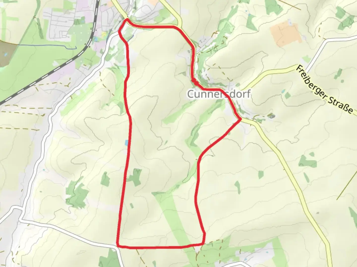 An image depicting the trail Rundwanderweg Schneiderhaeuser and its surrounding area.
