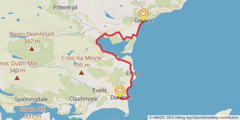 John o'Groats Trail stage 5 Map