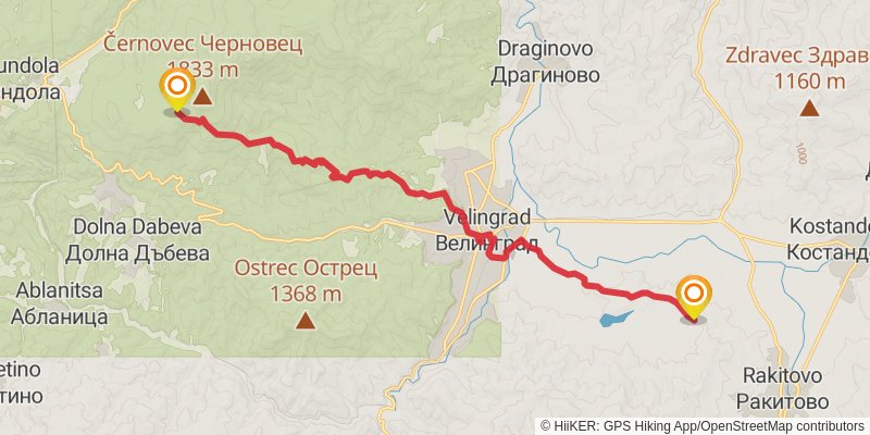 Sultans Trail stage 89 Map