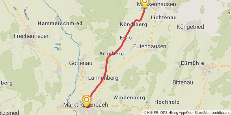 Crescentia - Pilgerweg alt 2 Map