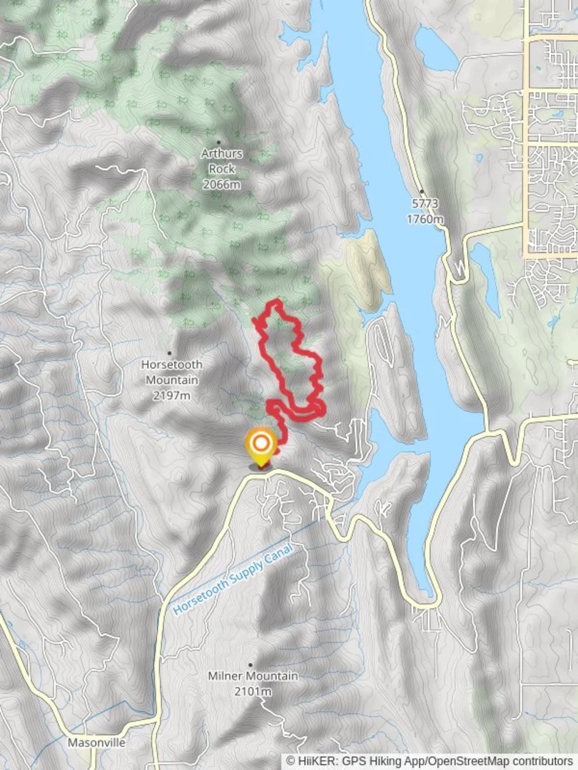 Horsetooth Falls and Stout Loop Trail Larimer County Colorado