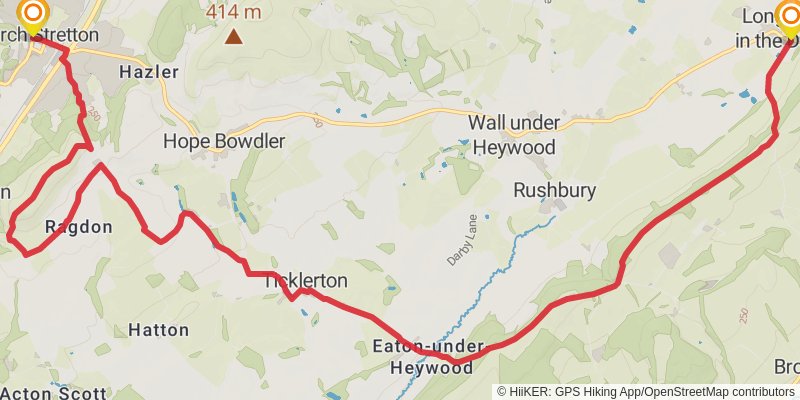Cross Britain Way stage 15 Map