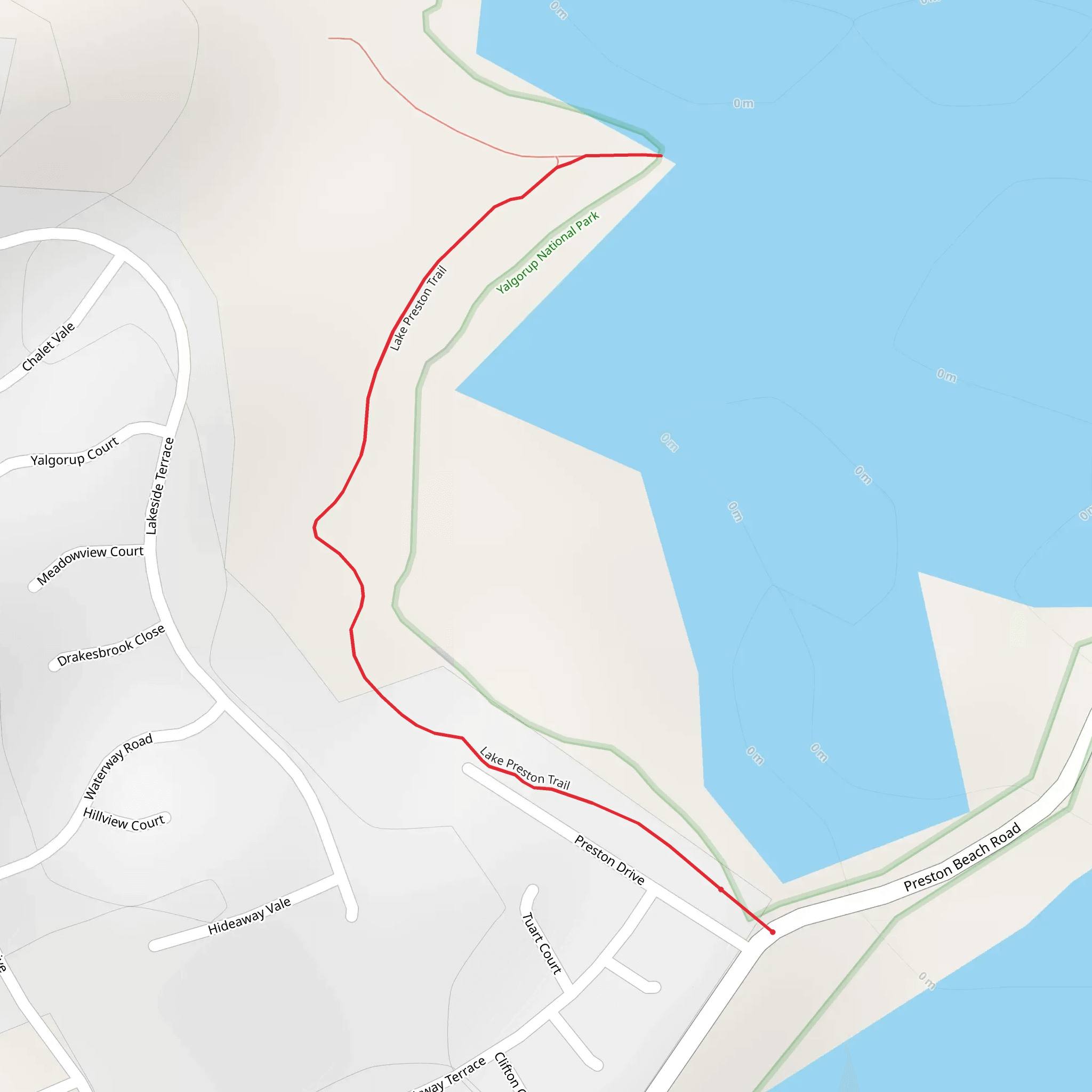 Lake Preston Walk mobile static map