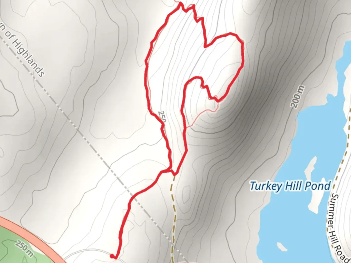 An image depicting the trail Under Long Mountain Loop Trail and its surrounding area.