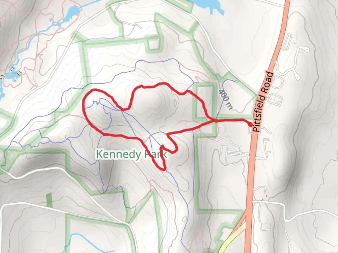 An image depicting the trail Woolsey and Aspinwall Loop Trail and its surrounding area.