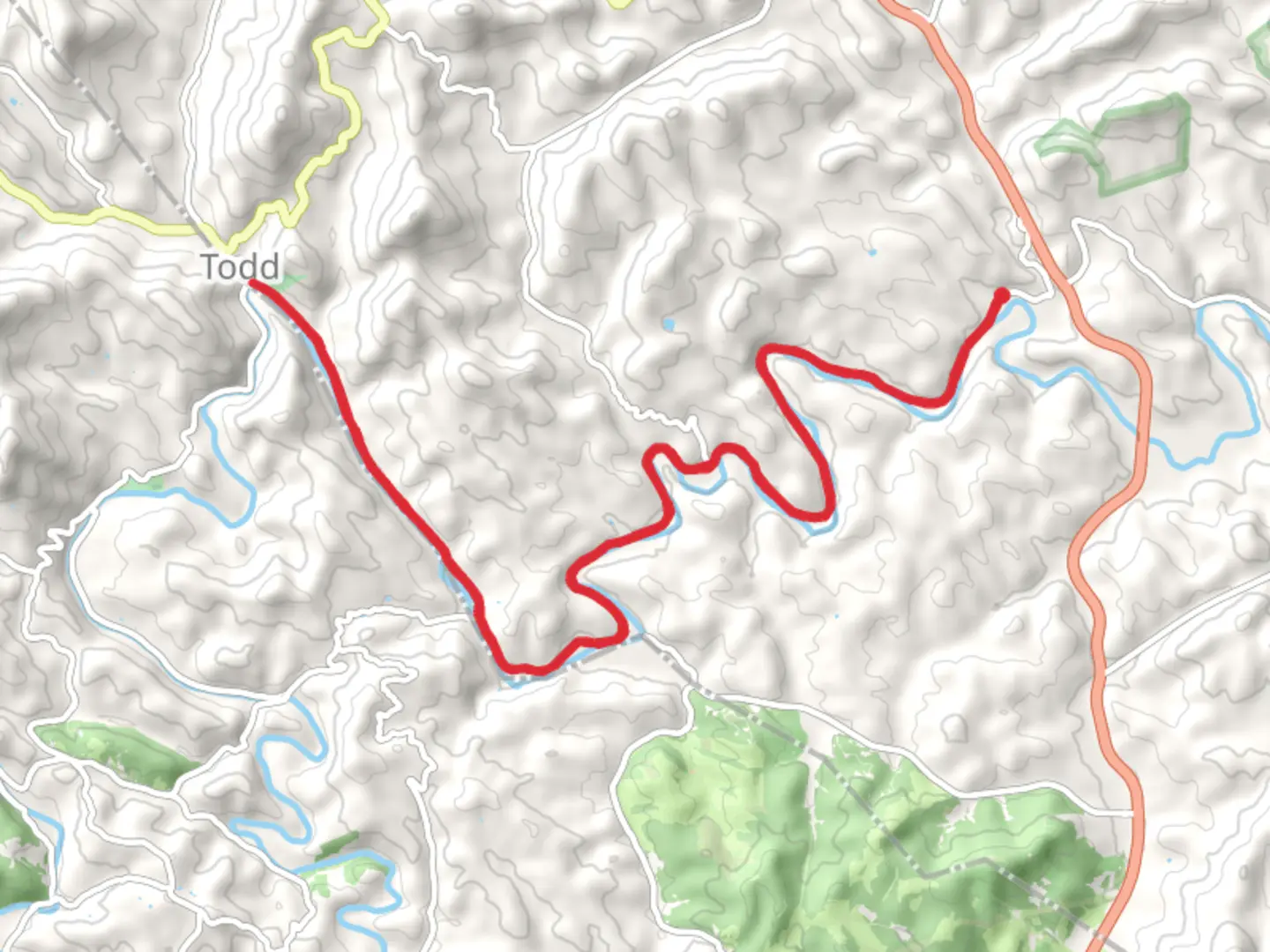 An image depicting the trail Fleetwood to Todd and its surrounding area.