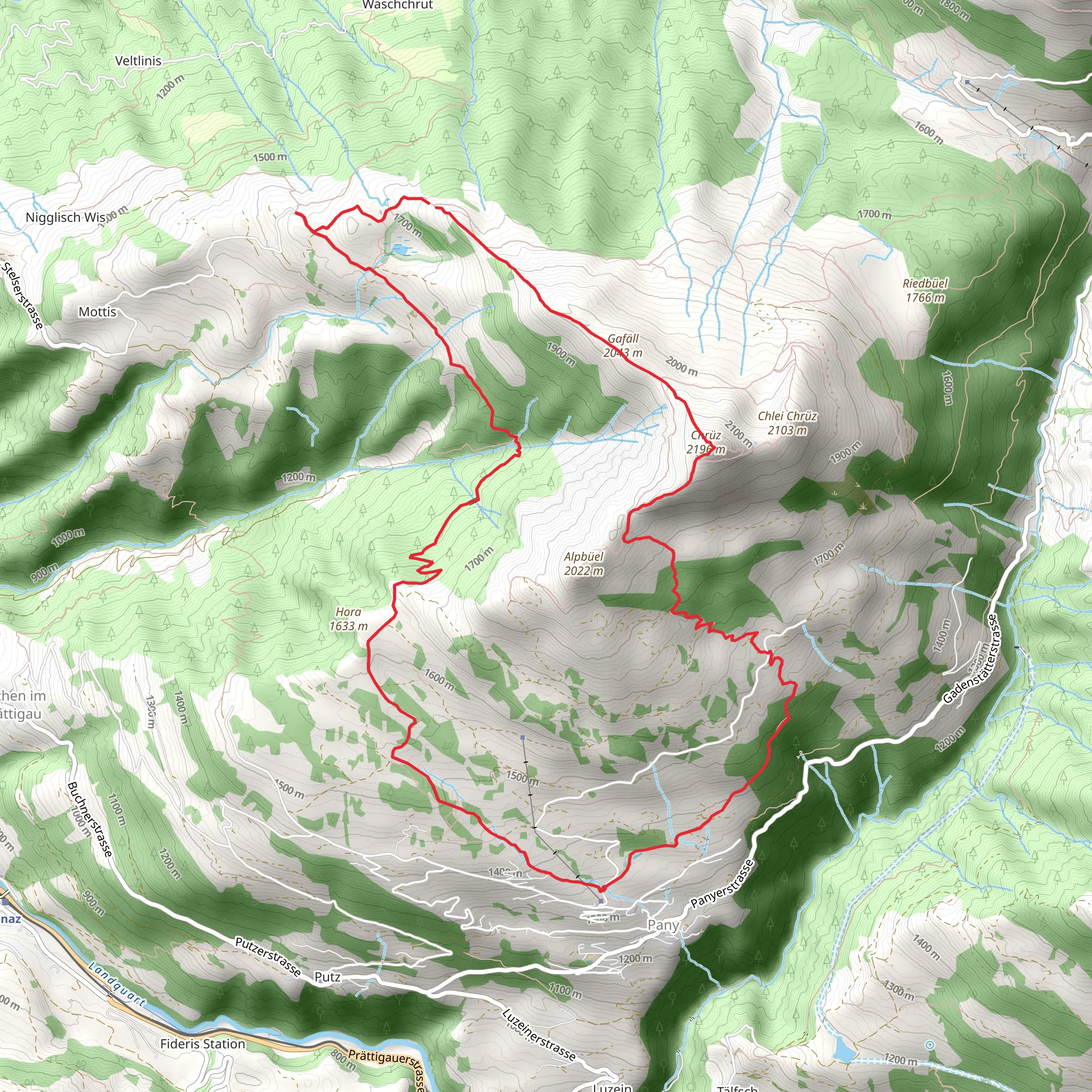 Panyer Rundweg mobile static map