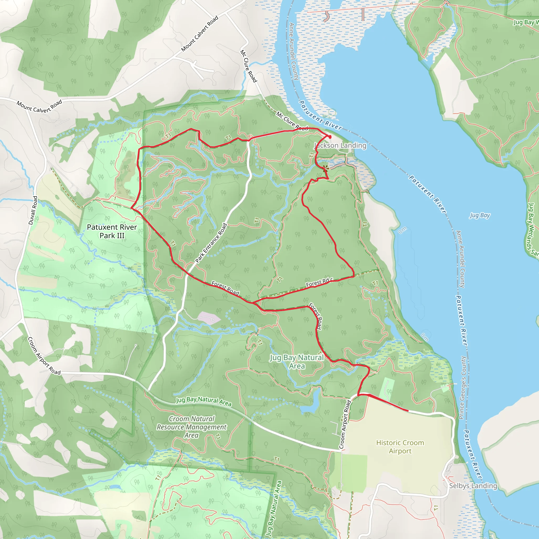 Blue and Green Loop from Mc Clure Road mobile static map