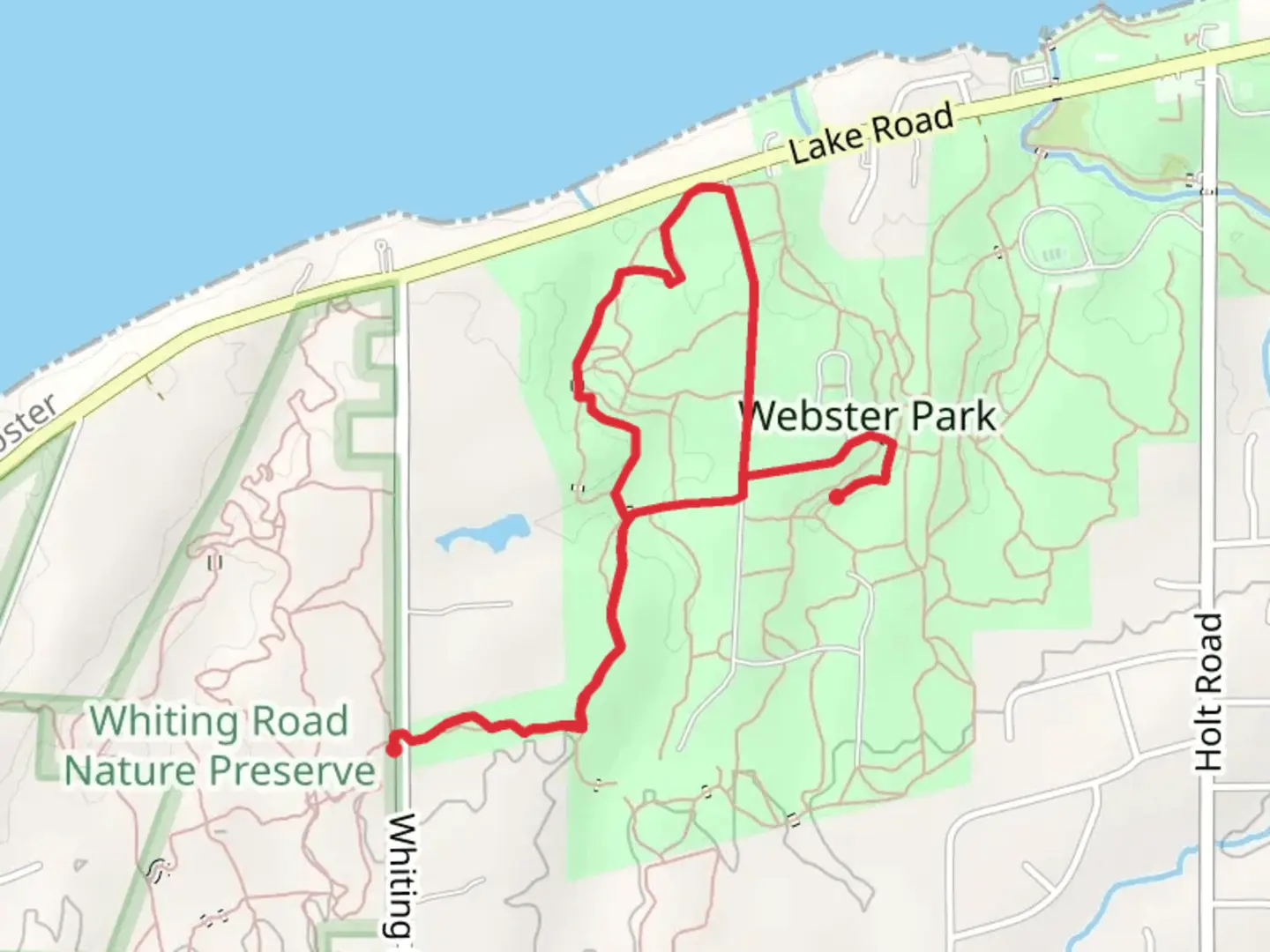 An image depicting the trail West Creek Loop and its surrounding area.