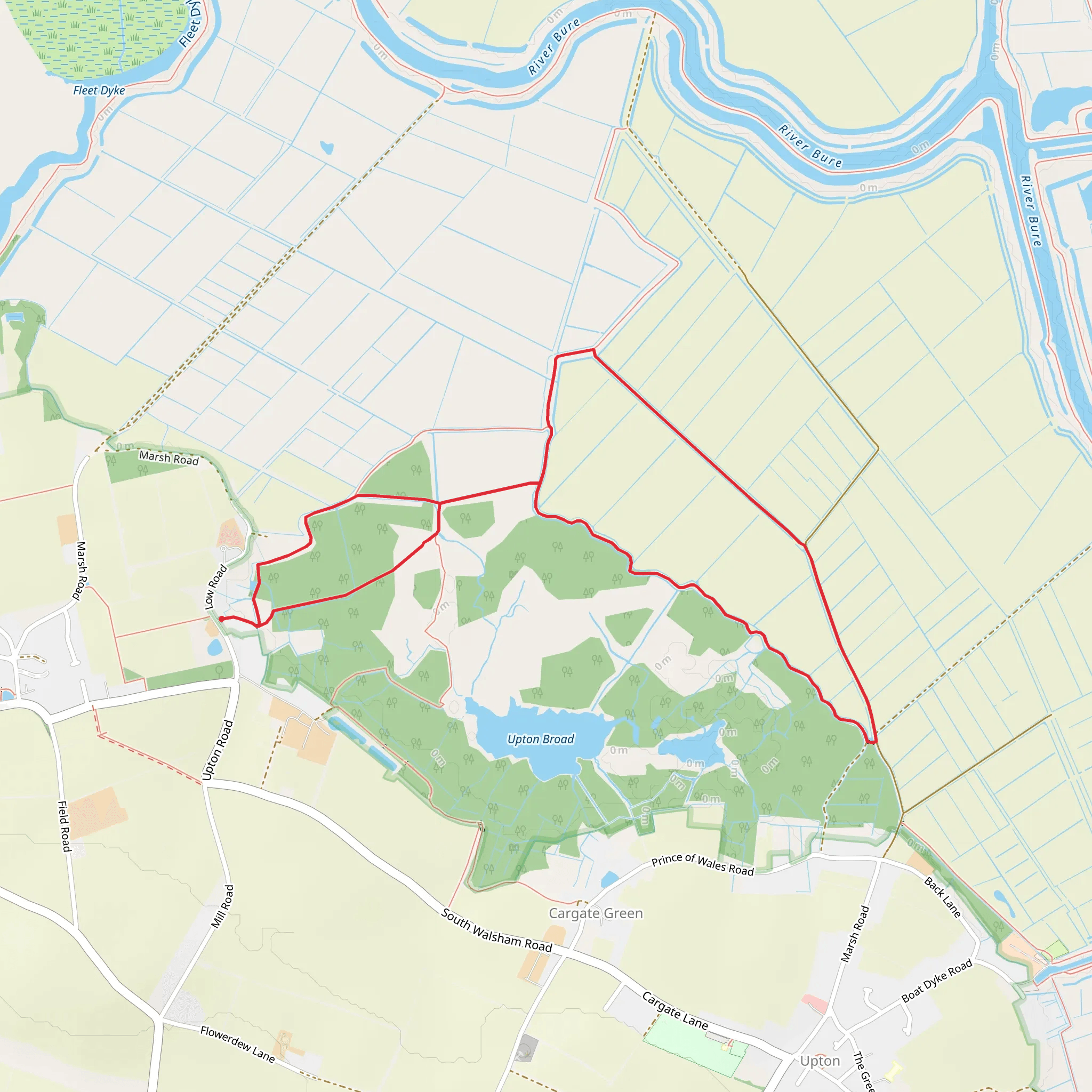 Upton Broad and Marshes Nature Reserve mobile static map