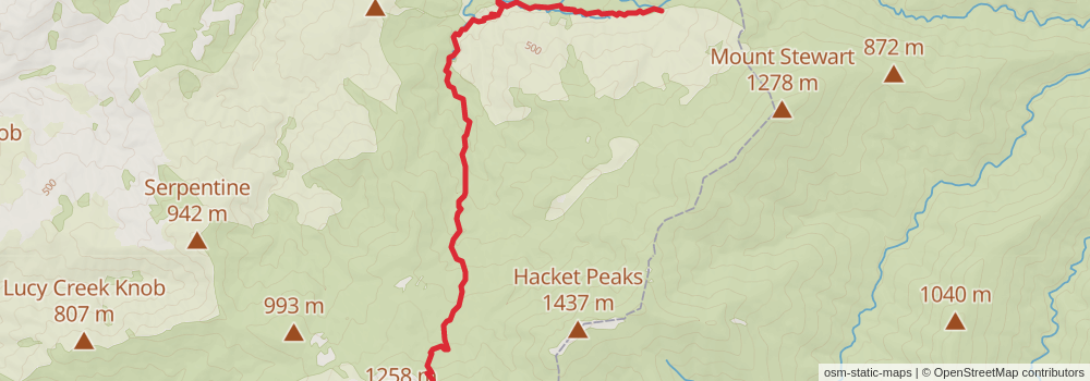 Te Araroa South Island stage 10 Map
