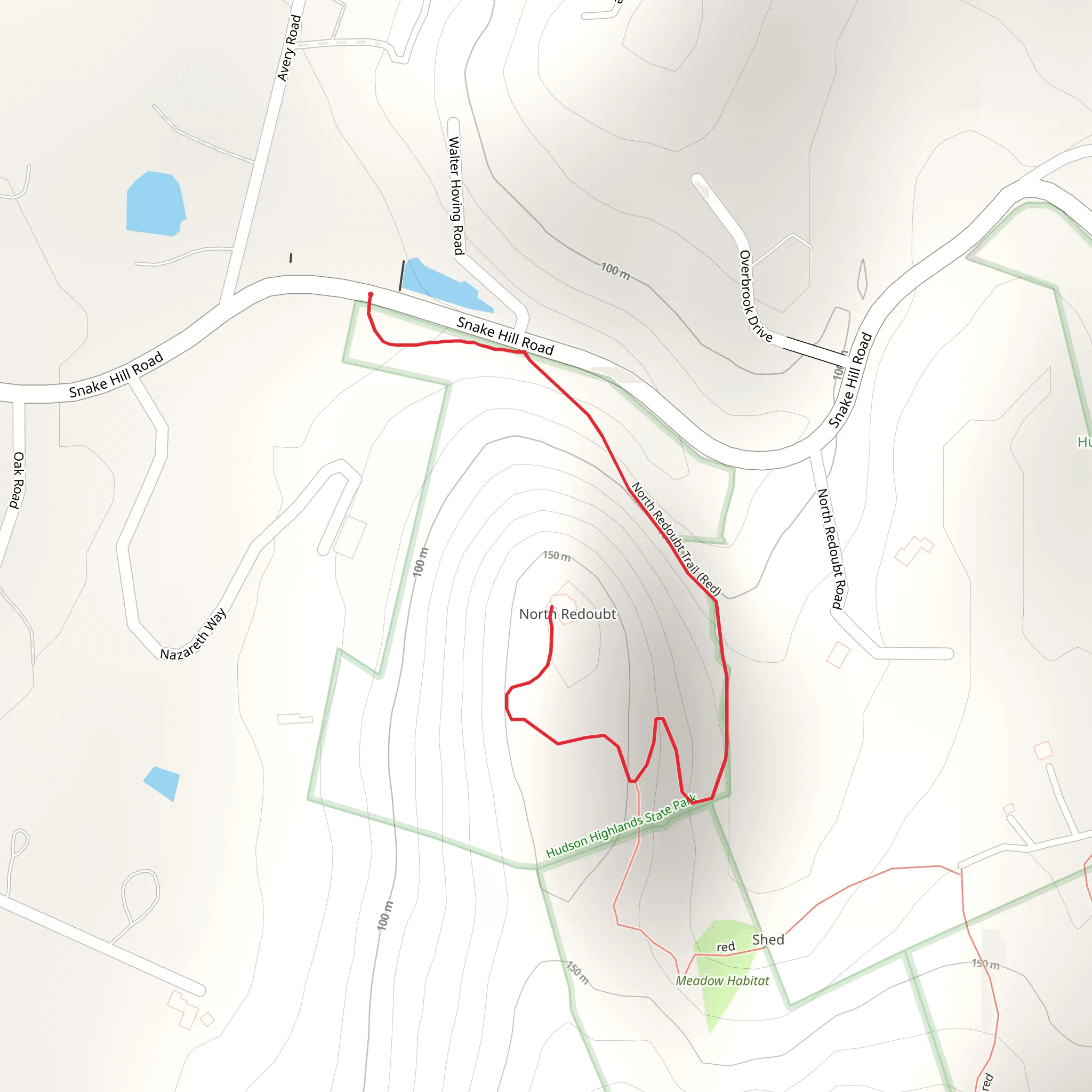 North Redoubt Trail mobile static map