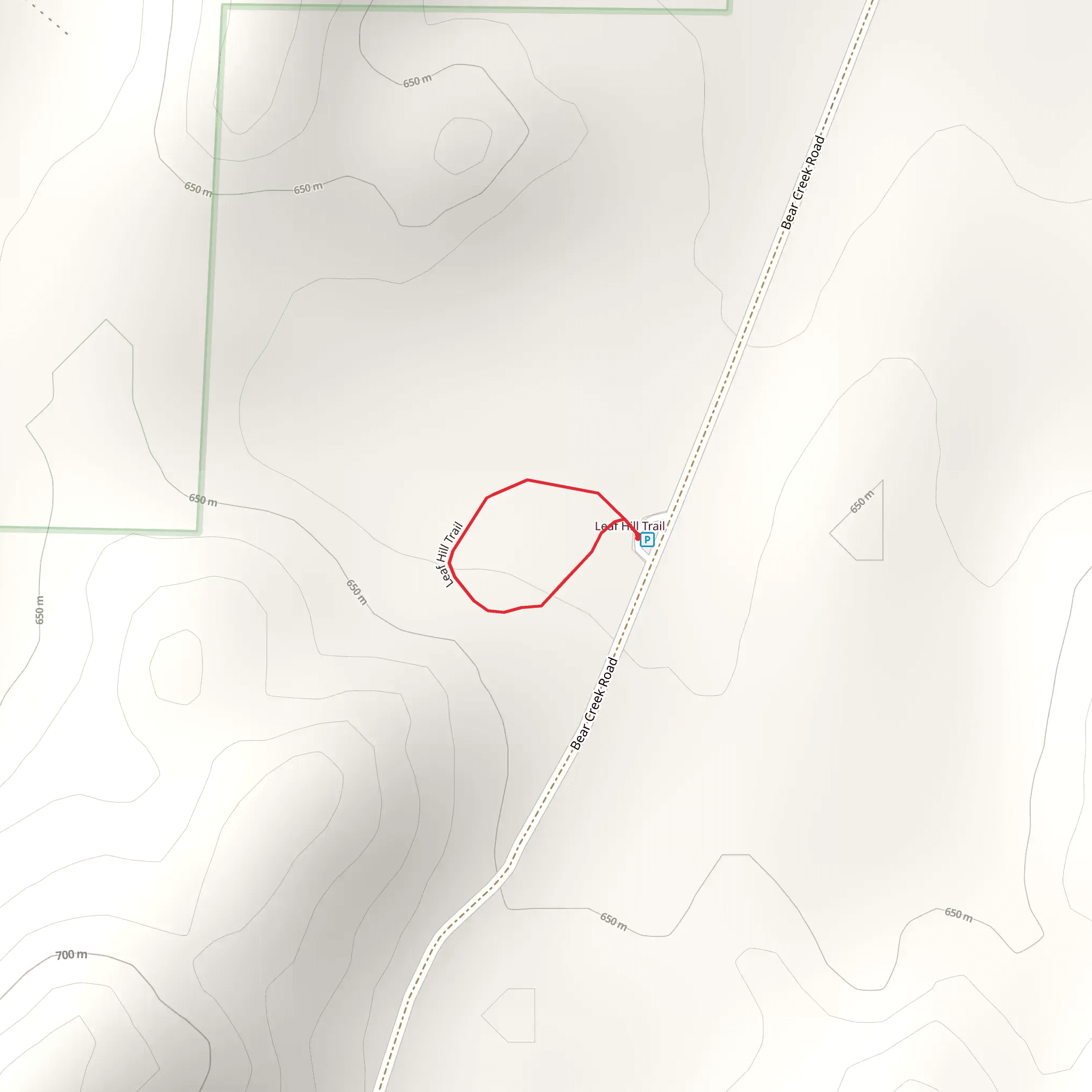 Leaf Hill Loop Trail mobile static map
