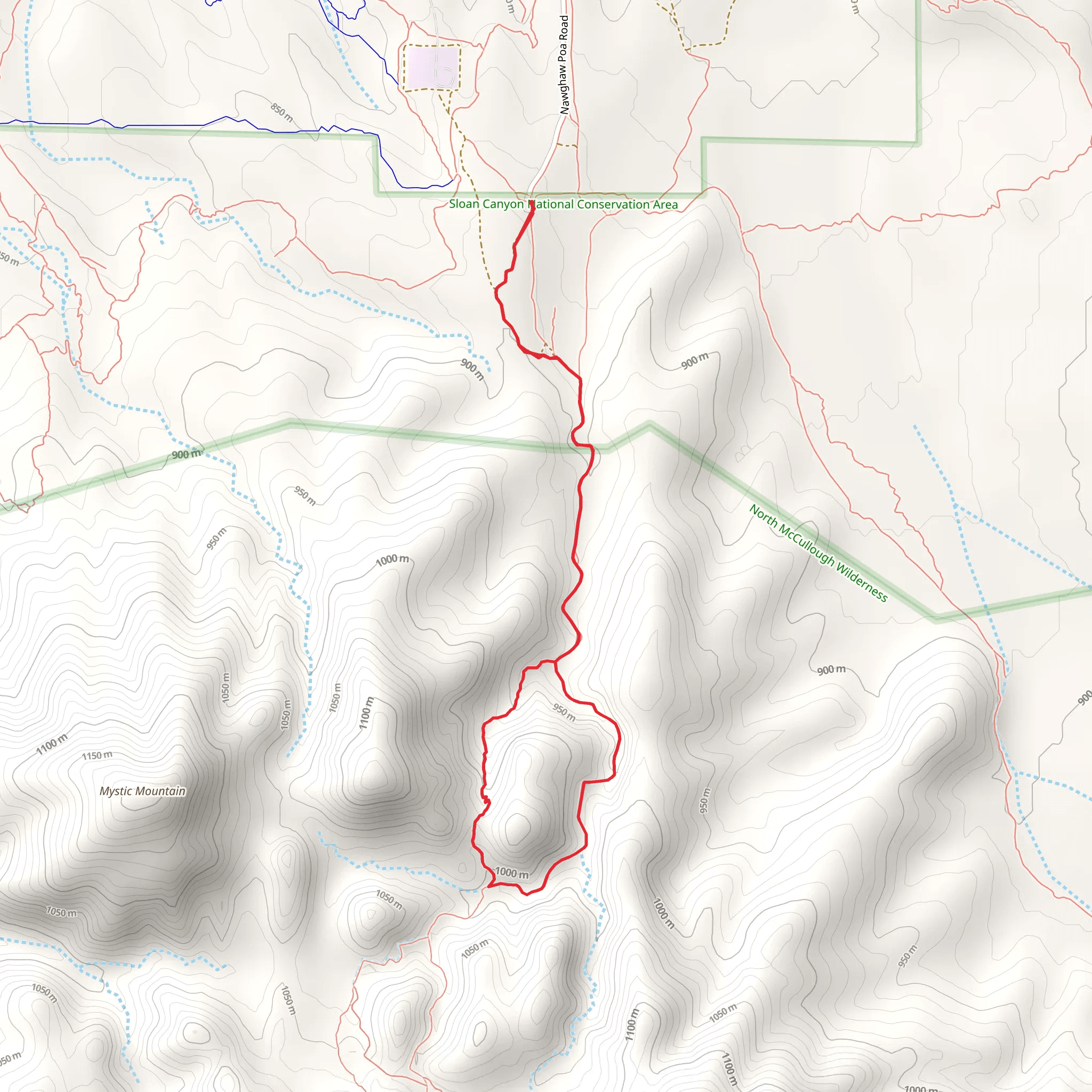 Cowboy - Petroglyph Loop Trail mobile static map