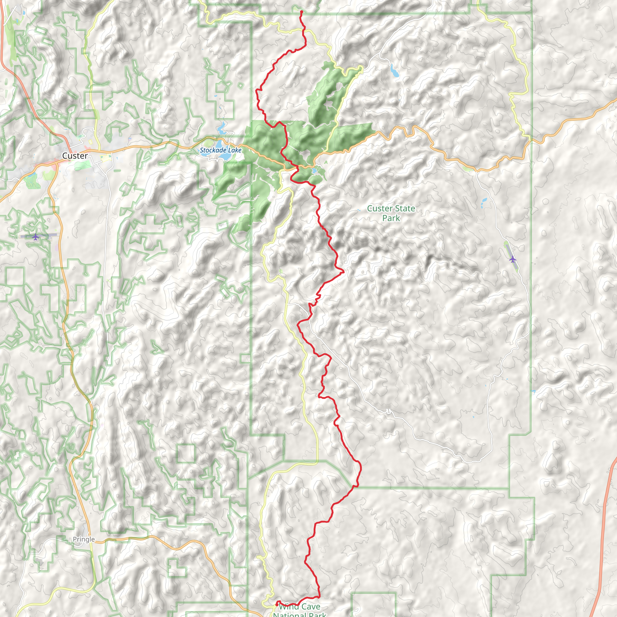Centennial Trail mobile static map