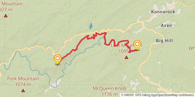 Appalachian Trail - Virginia stage 2 Map