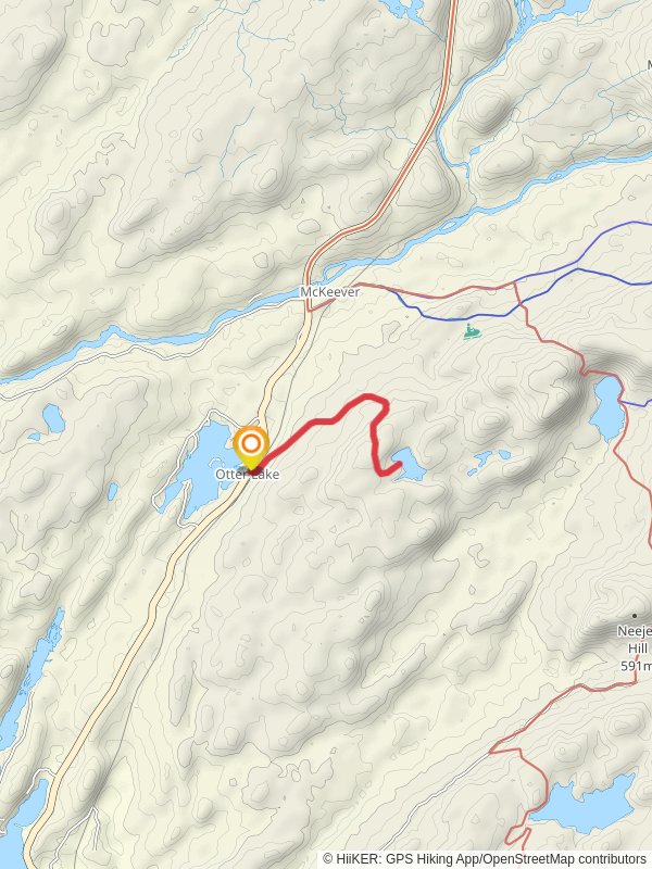 Brewer Lake Trail mobile static map