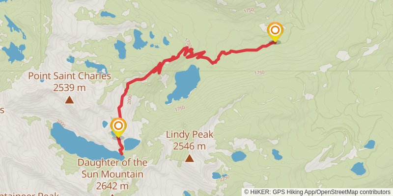 Turquoise Lake Trail stage 2 Map