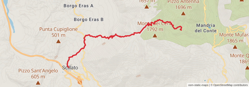 Sentiero Italia - Sicily Section stage 24 Map