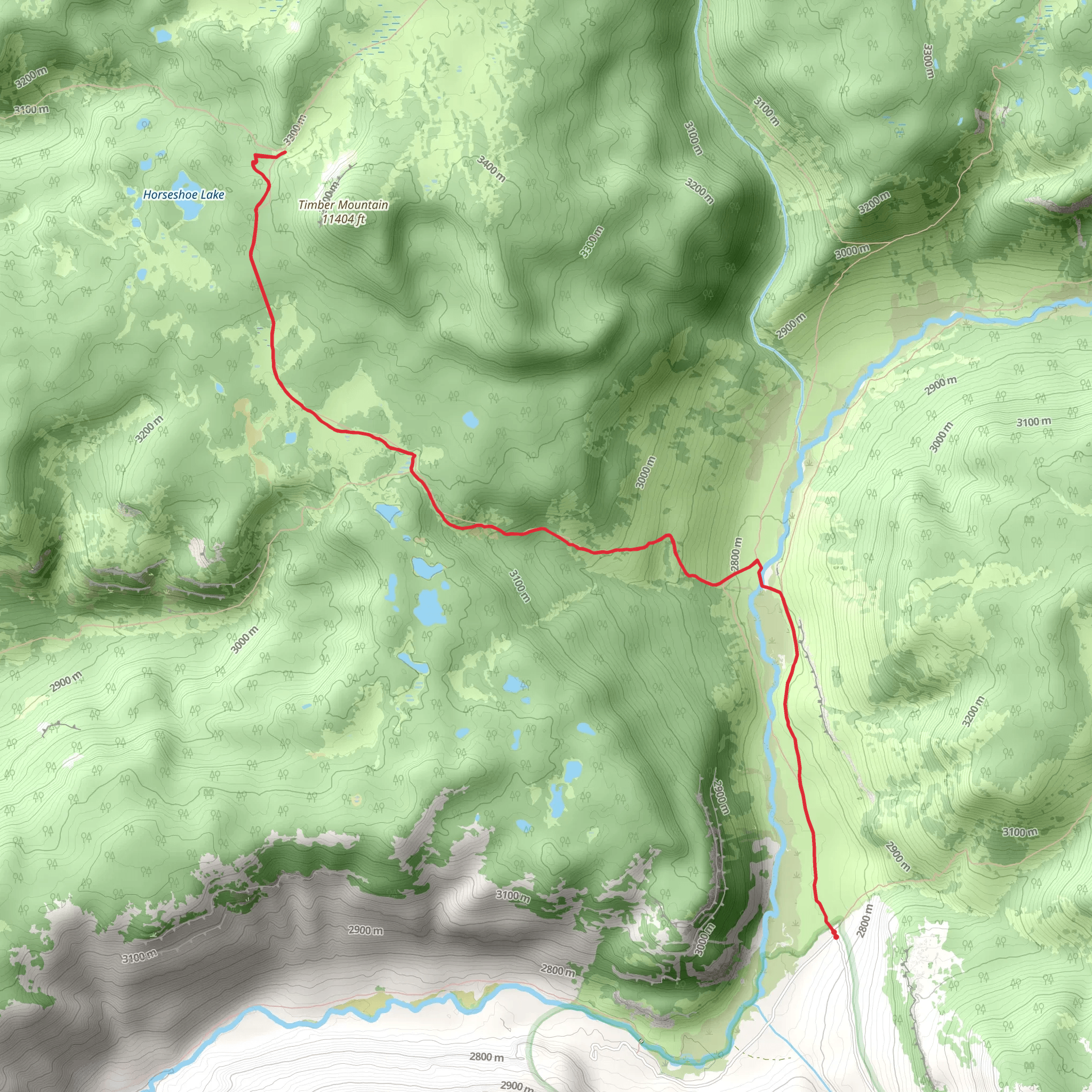 Nichols Creek Trail mobile static map