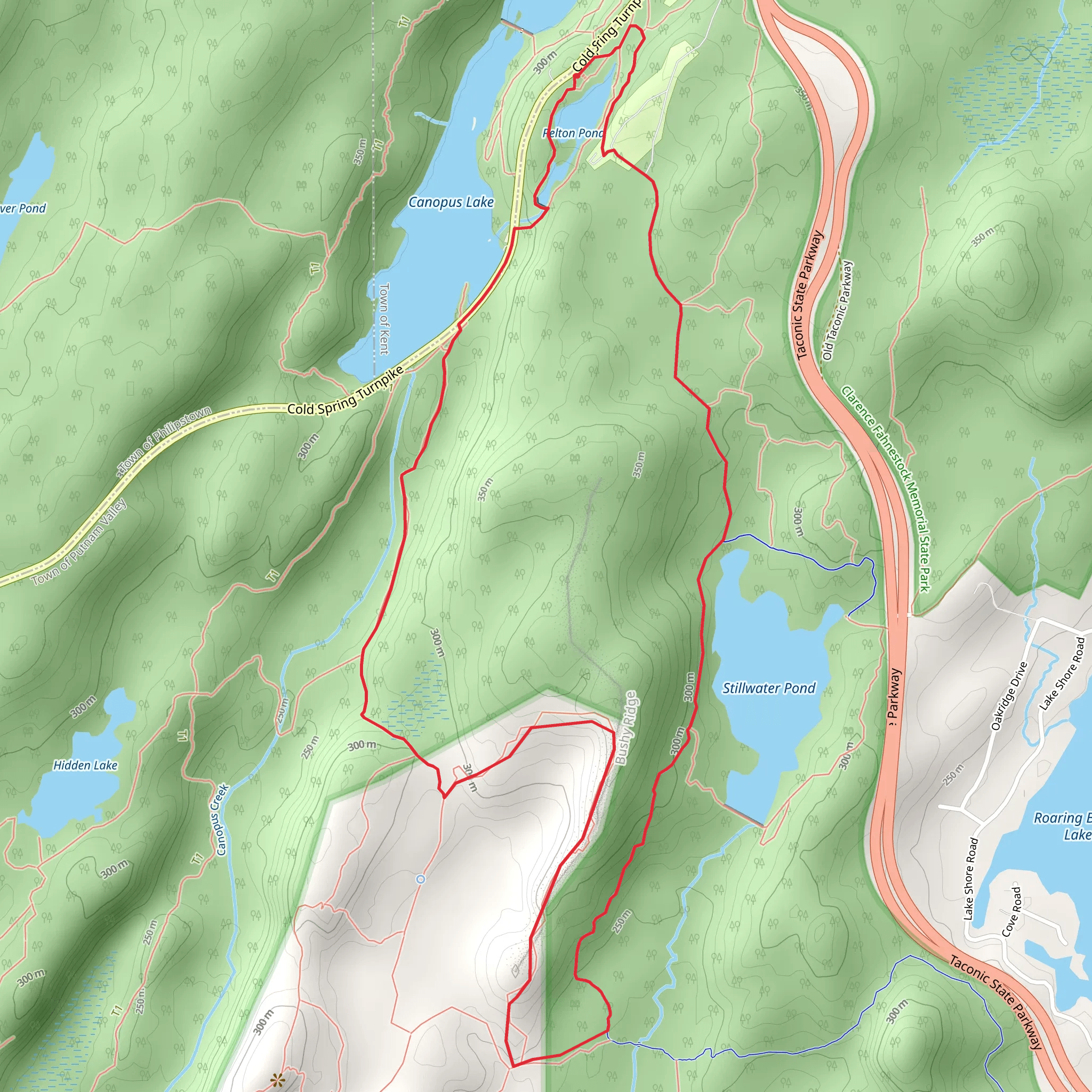 Stillwater Pond and Canopus Lake Loop mobile static map