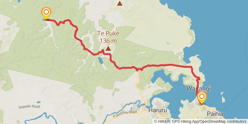 Te Araroa North Island stage 13 Map