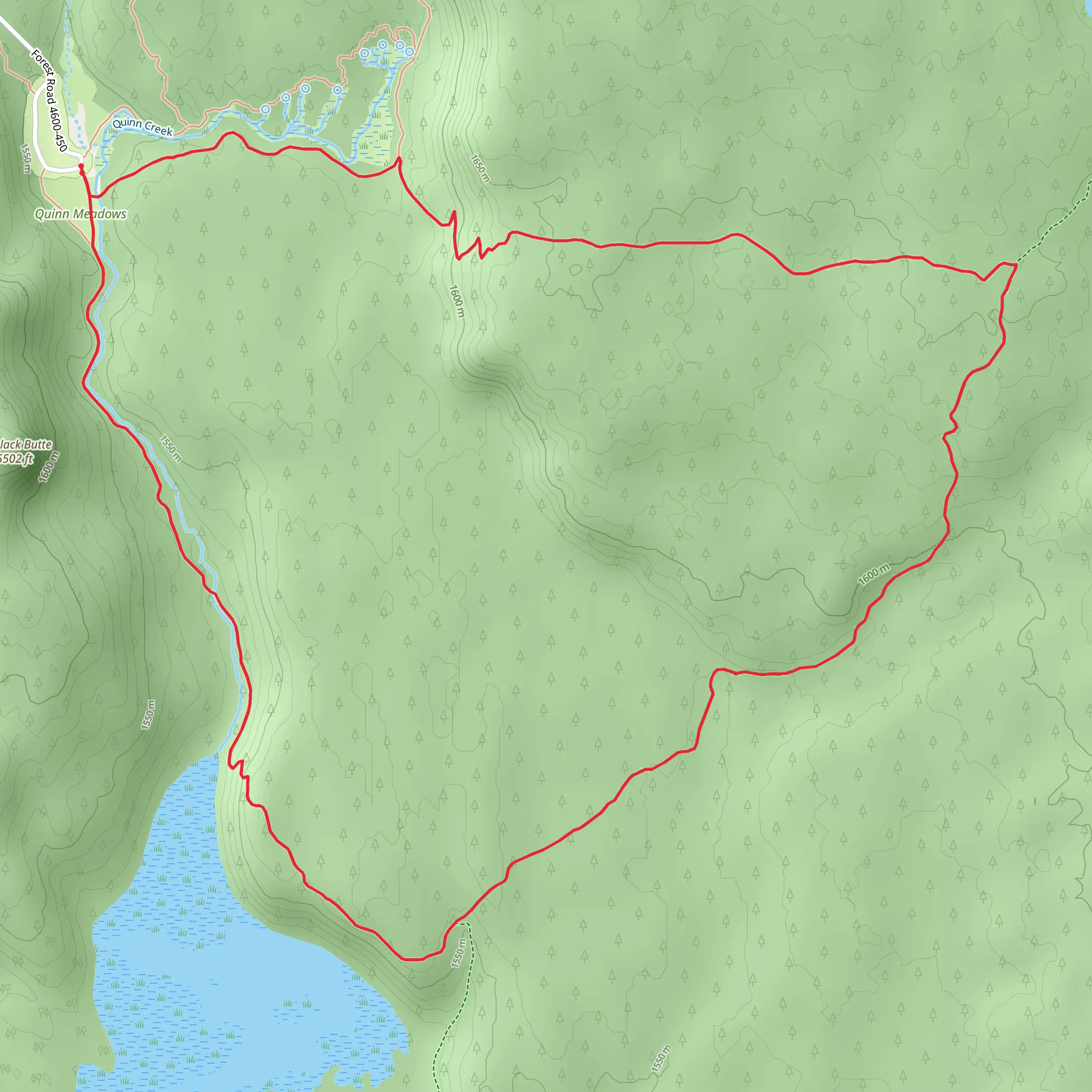 Apaloosa Trail and Metolius Windigo Trail mobile static map