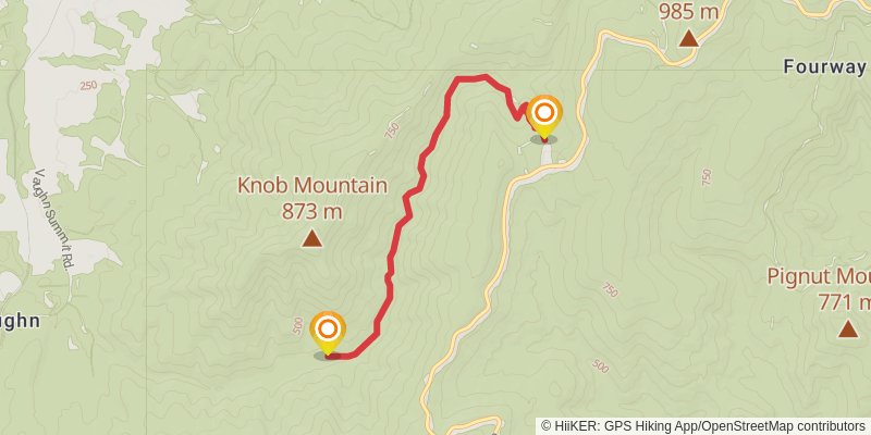 Knob Mountain via Jeremy's Run Trail stage 2 Map