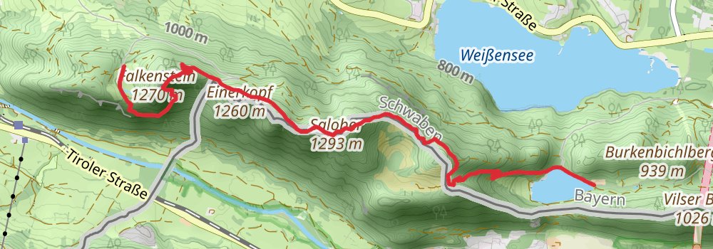 Via Alpina - Purple Trail stage 62 Map