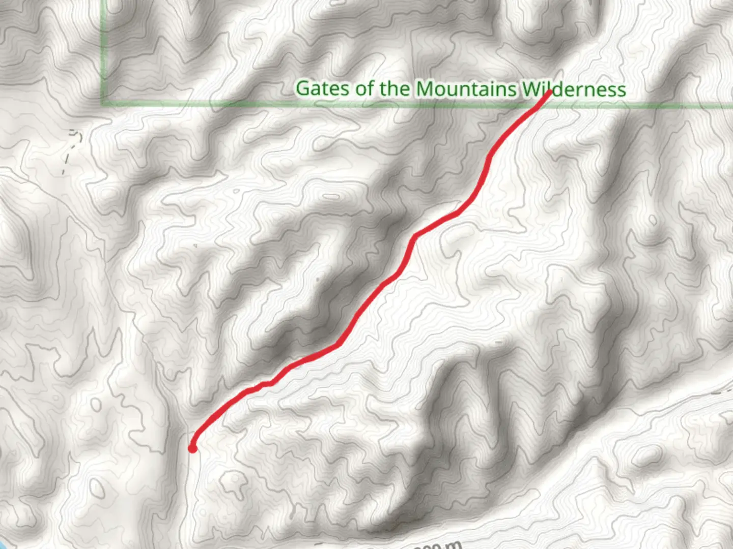 An image depicting the trail Stump Gulch via Big Log Gulch and its surrounding area.
