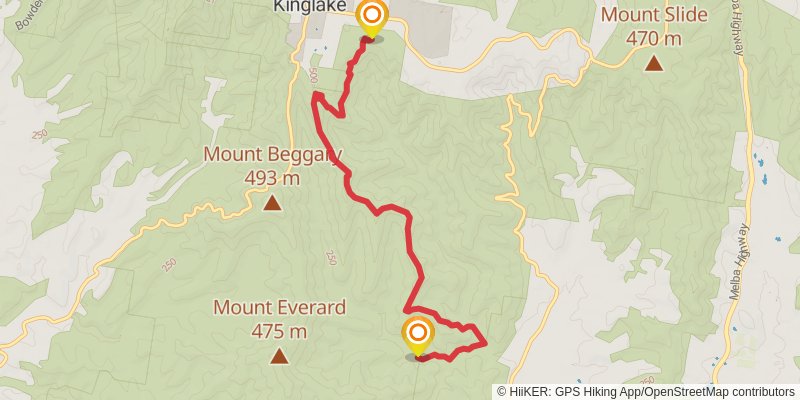 Mount Everard Circuit Trail stage 2 Map