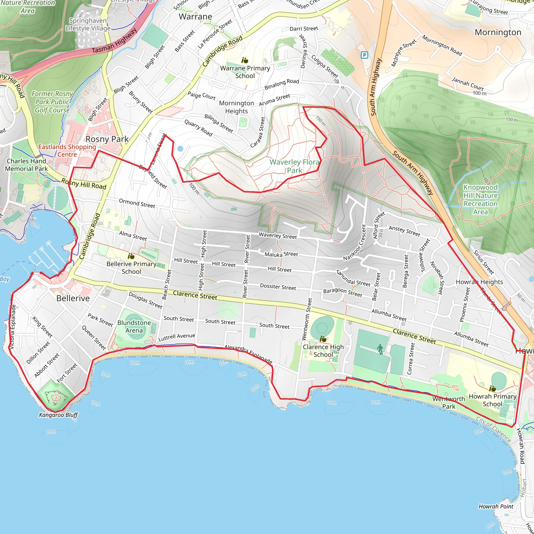 Charles Darwin Trail mobile static map