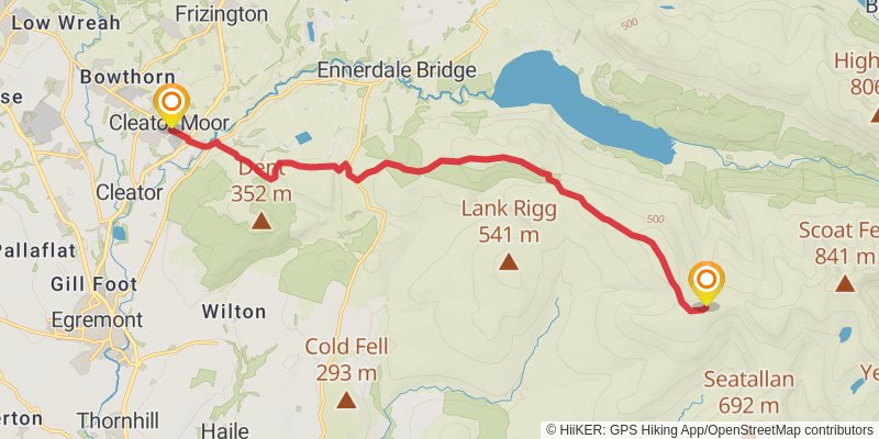 Head to Head Walk stage 18 Map