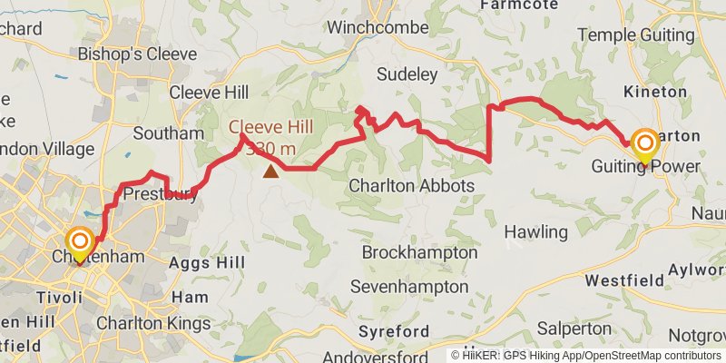 Gustav Holst Way stage 2 Map