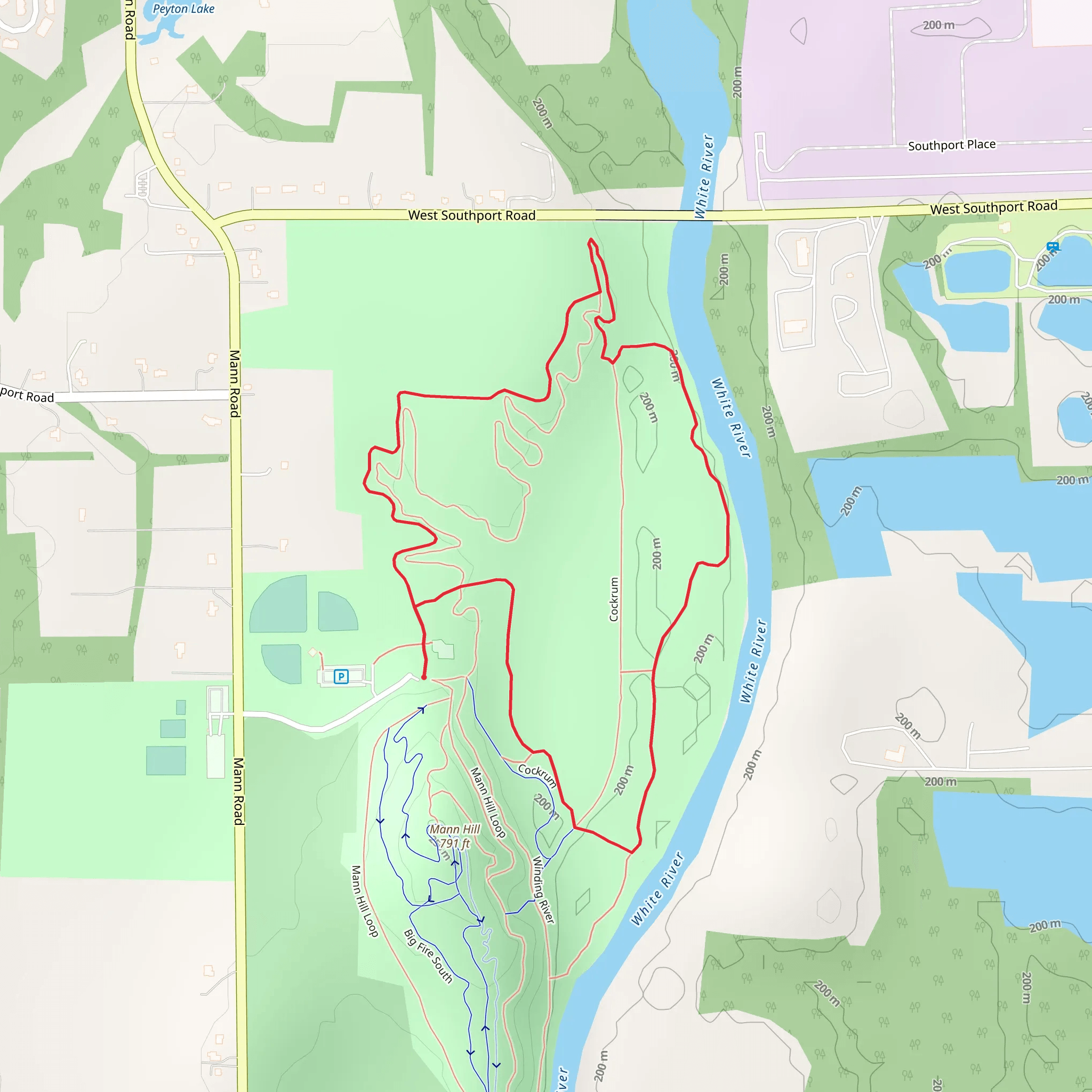 White River Loop mobile static map