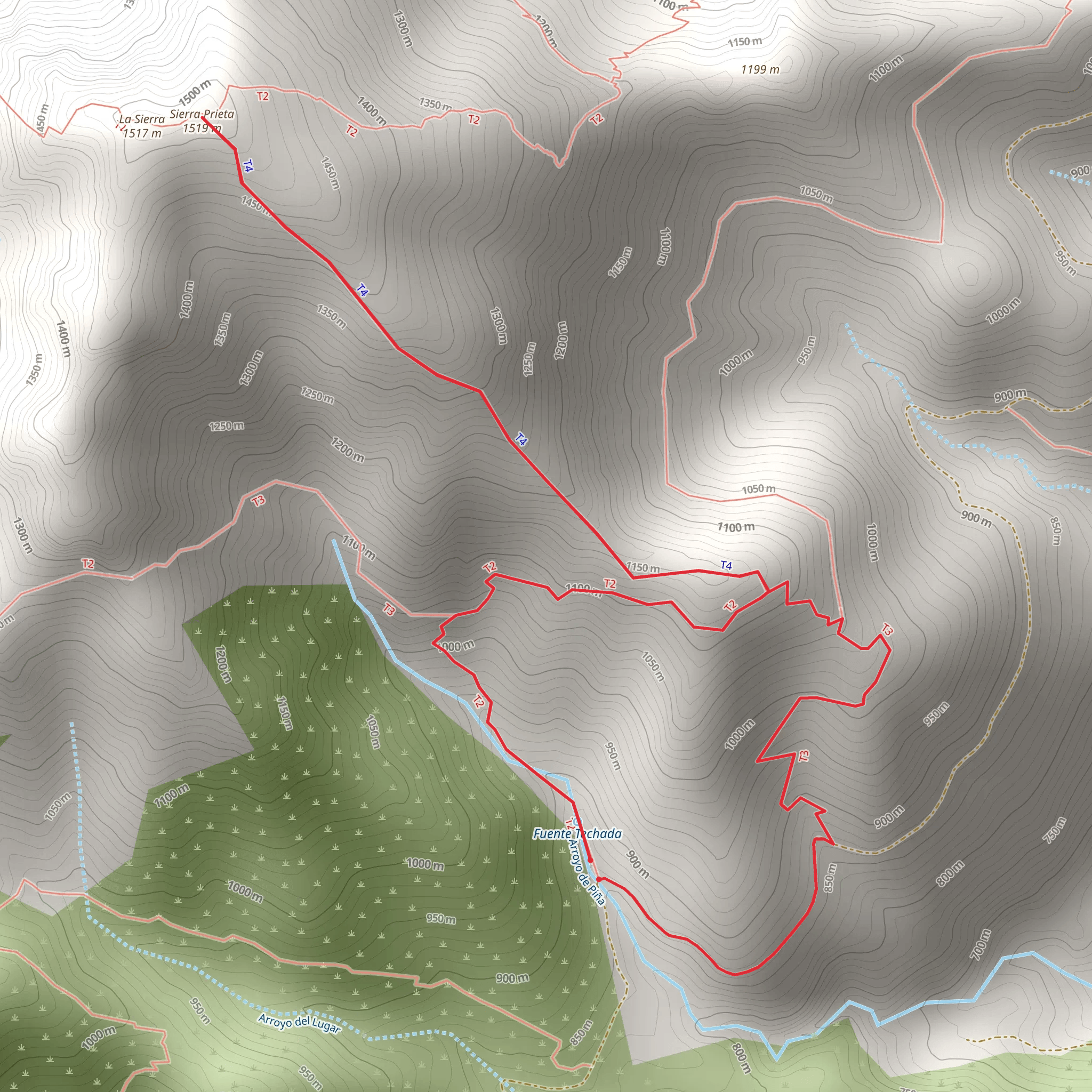Fuente Techá - Sierra Prieta PR A 273 mobile static map