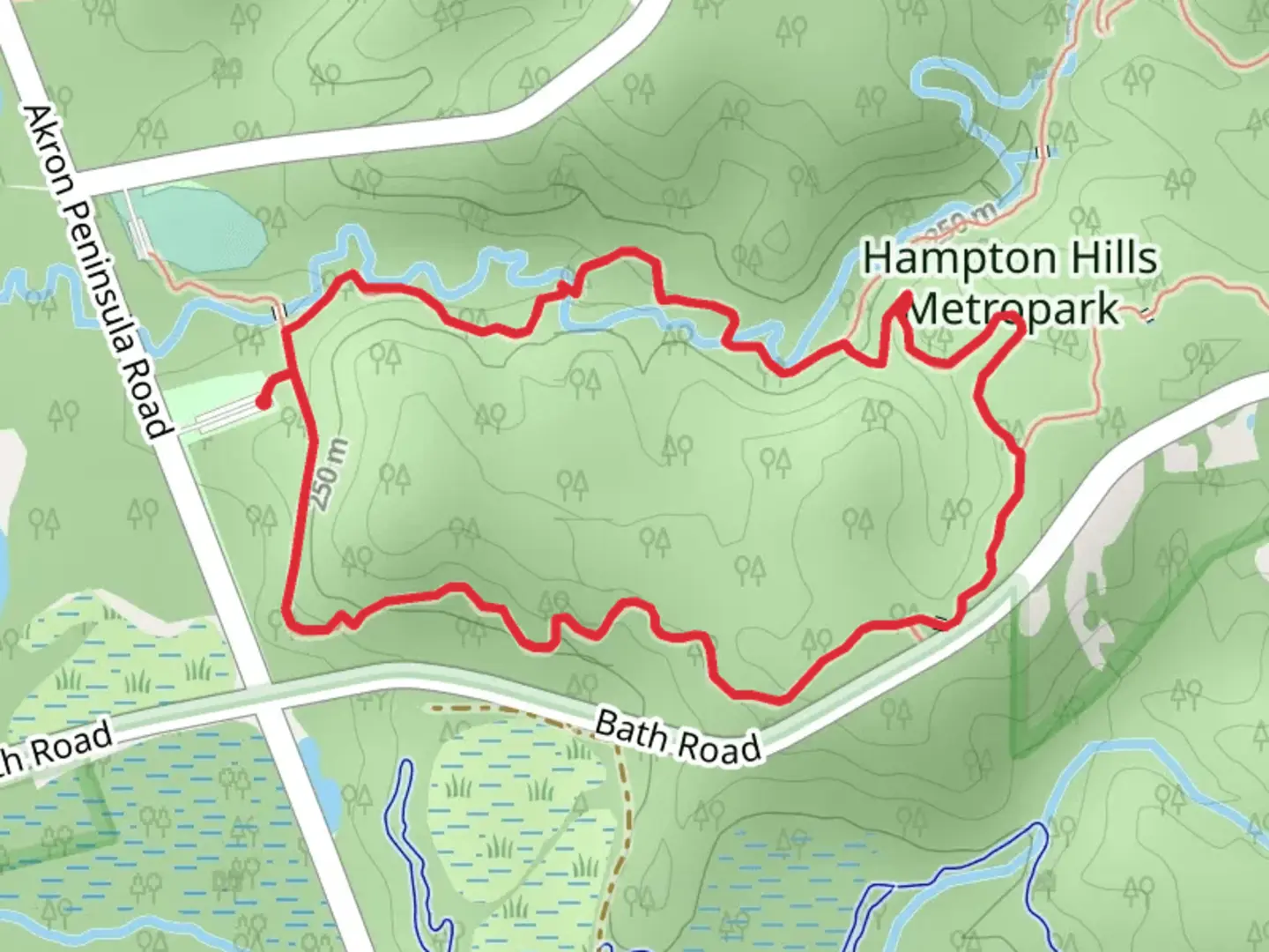 An image depicting the trail Adam Run - Spring Hollow Loop Trail and its surrounding area.