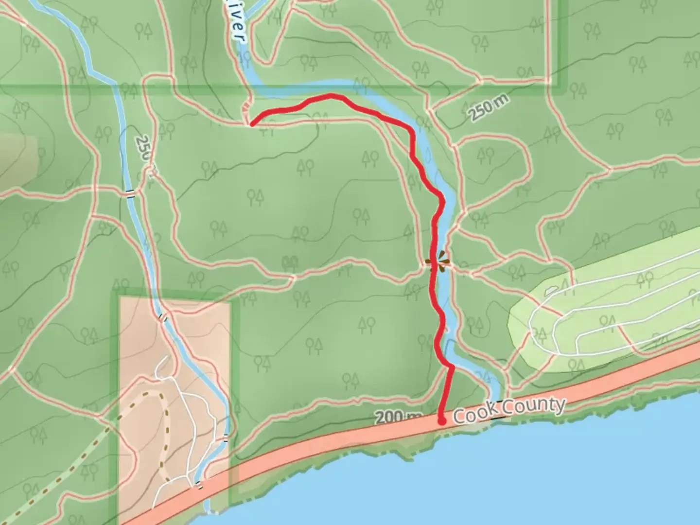 An image depicting the trail Cascade River - Superior Hiking Trail and its surrounding area.