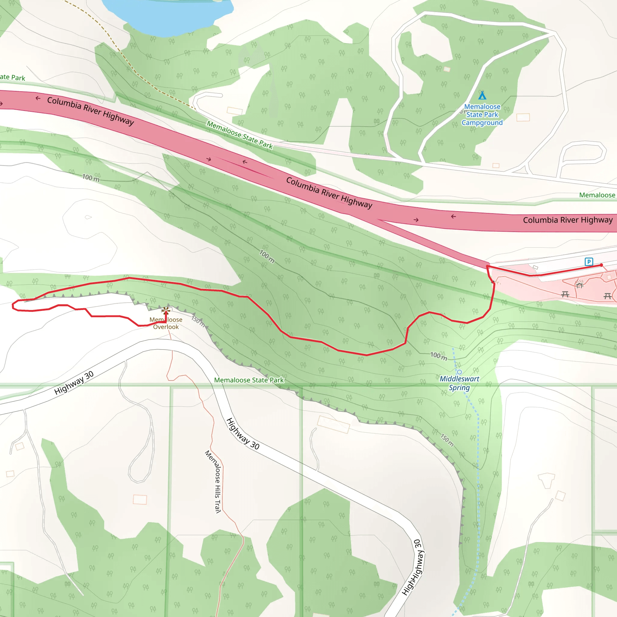 Middleswart Spring Walk mobile static map