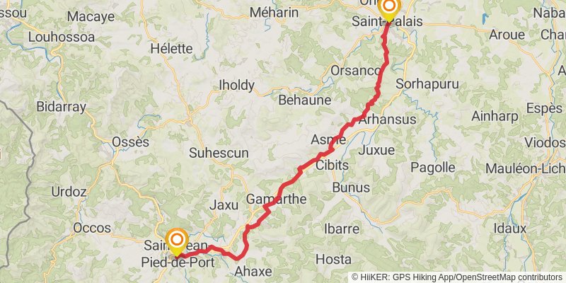 Via Lemovicensis stage 11 Map