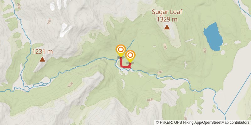 Routeburn Track alt 1 Map