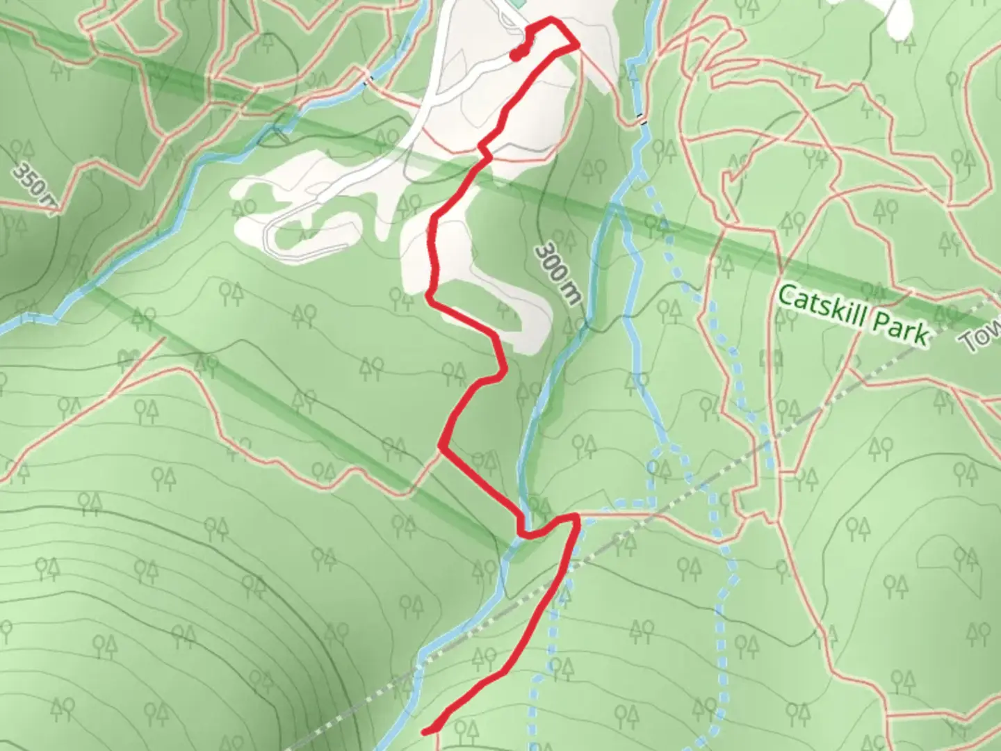 An image depicting the trail Clove Connector Trail and its surrounding area.