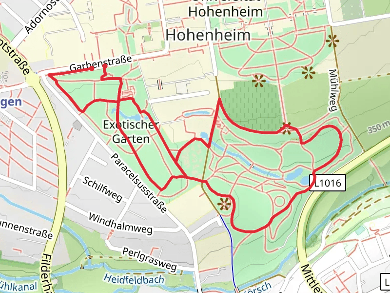 Exotischer Garten and Botanischer Garten Loop