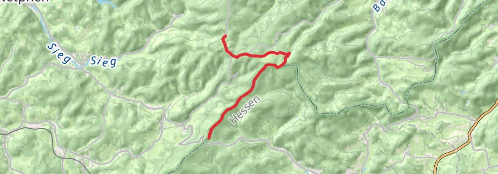 Rothaarsteig stage 7 Map