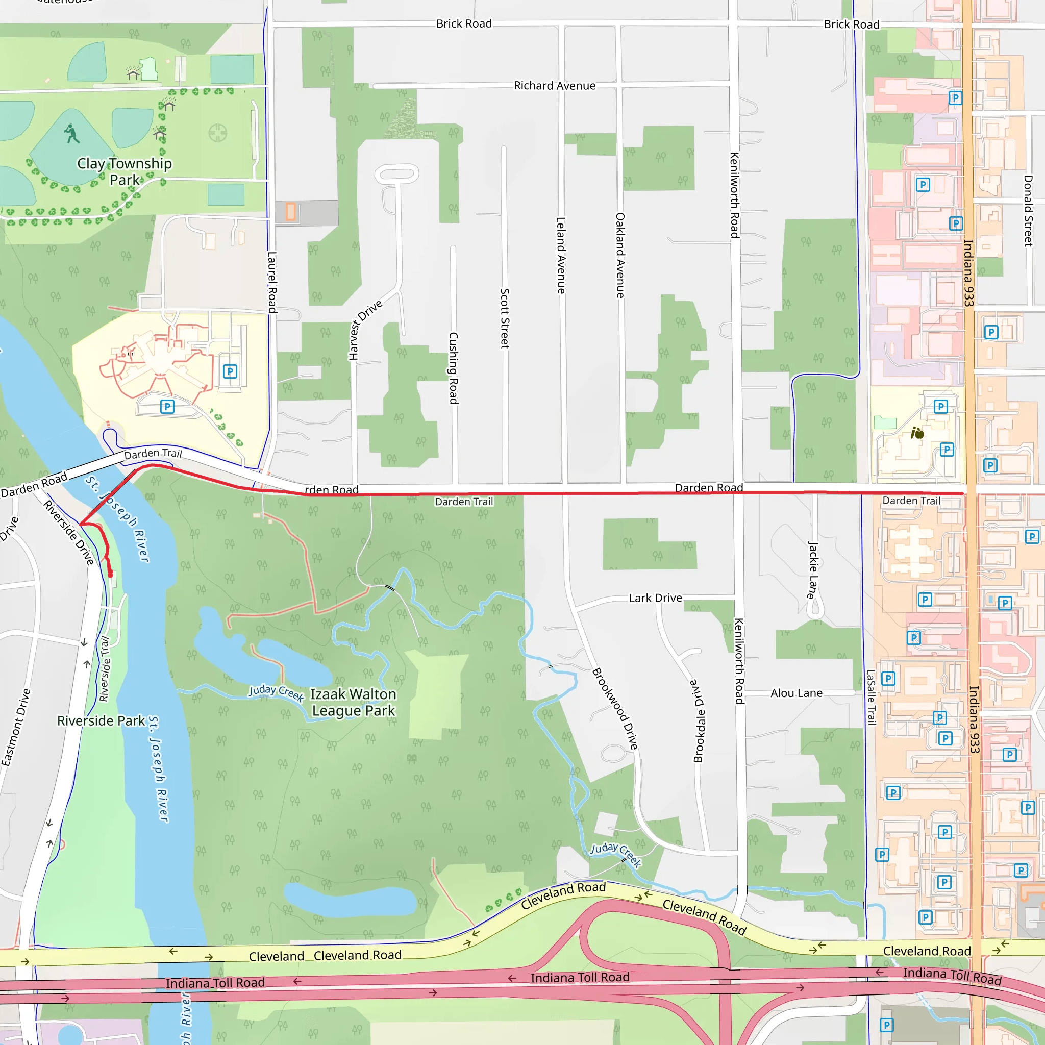 Darden Trail mobile static map